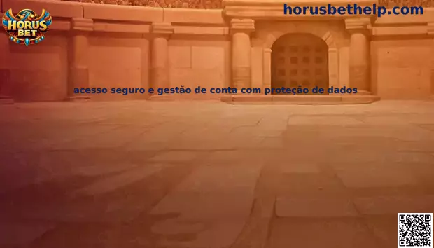 Acceso seguro y gestión de cuenta con protección de datos en Horus Bet