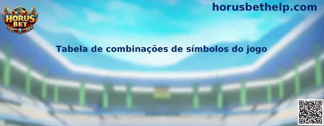 Tabela de combinações de símbolos do jogo